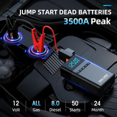 CrashCam Jump Starter & Air Inflator